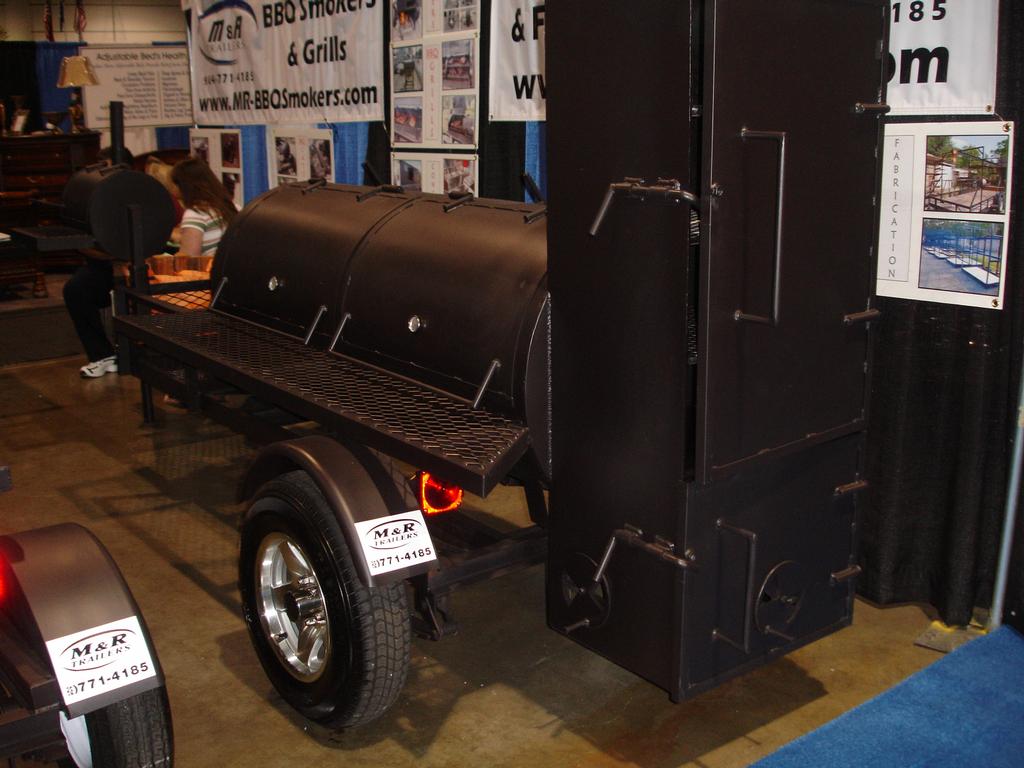 Model 250 BBQ Smoker at Home & Patio Show from M&R Trailers in